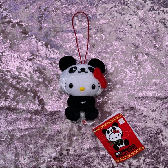 Y2K Sanriocore Hello Kitty Panda Plush Keychain - Picture 1 of 1